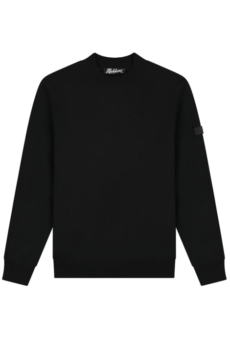 Malelions men knitted mock neck sweater